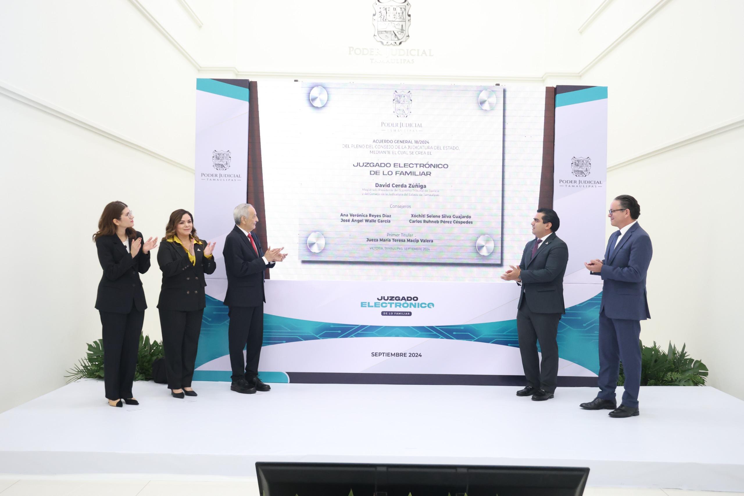 Designación del magistrado Hernán de la Garza Tamez, como nuevo presidente del Supremo Tribunal de Justicia y del Consejo de la Judicatura del Estado de Tamaulipas.